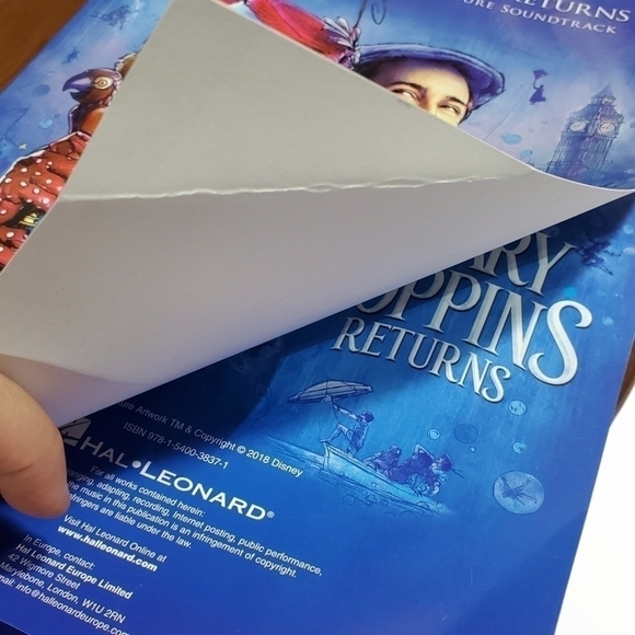 Disney Mary Poppins Returns Book Music from the motion picture soundtrack - Picture 3 of 7